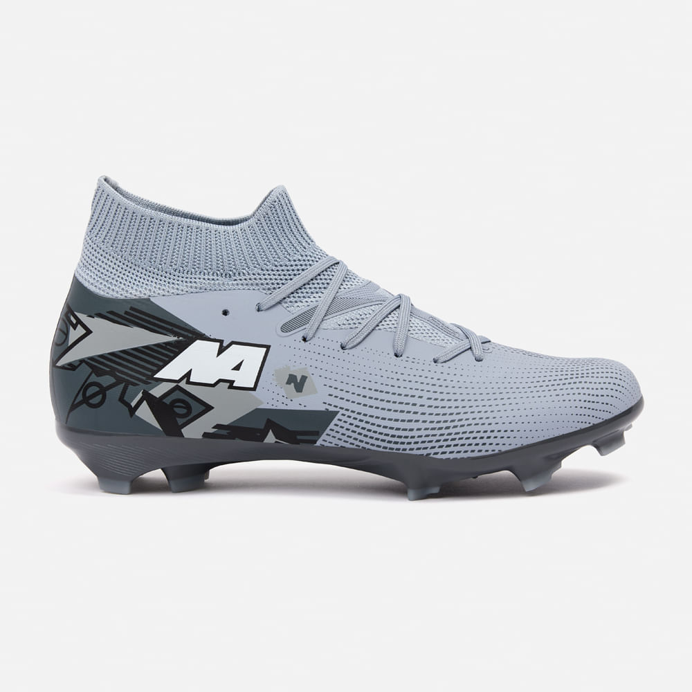 ZAPATILLAS NEW ATHLETIC FOOTBALL SCARPA123 GRIS CON PLOMO HOMBRE - 2