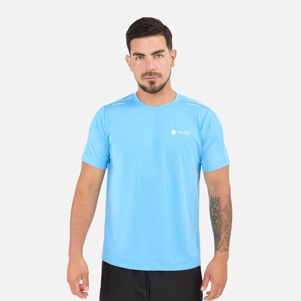 POLO MC NEW ATHLETIC SPORT CELESTE HOMBRE - 1