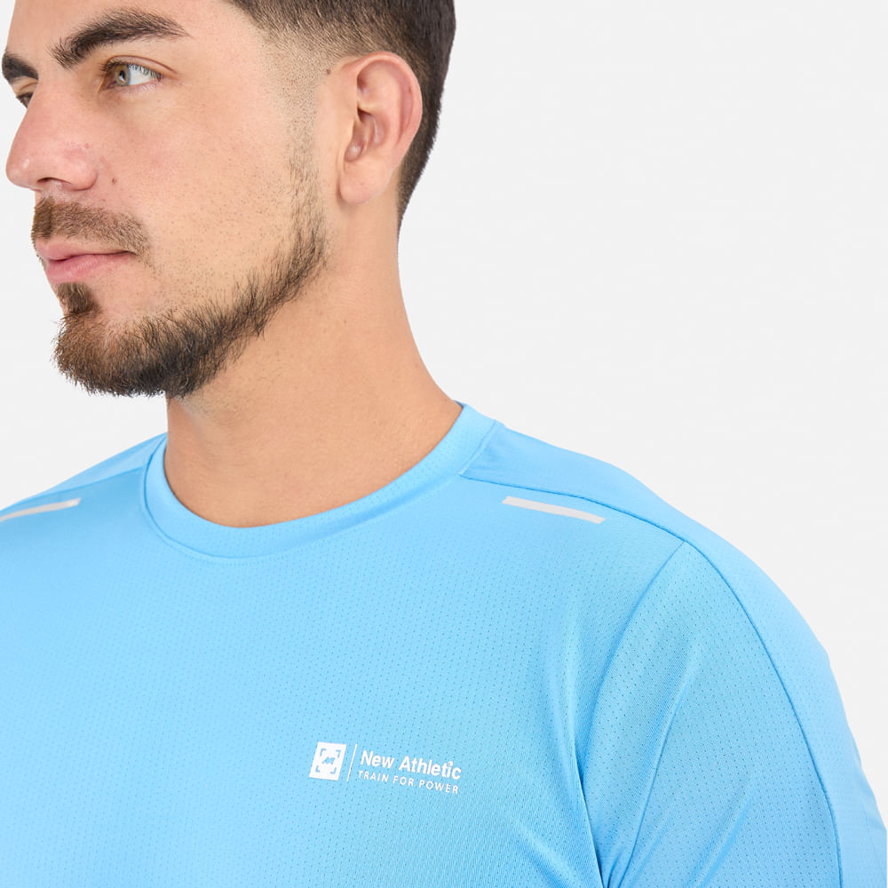 POLO MC NEW ATHLETIC SPORT CELESTE HOMBRE - 2