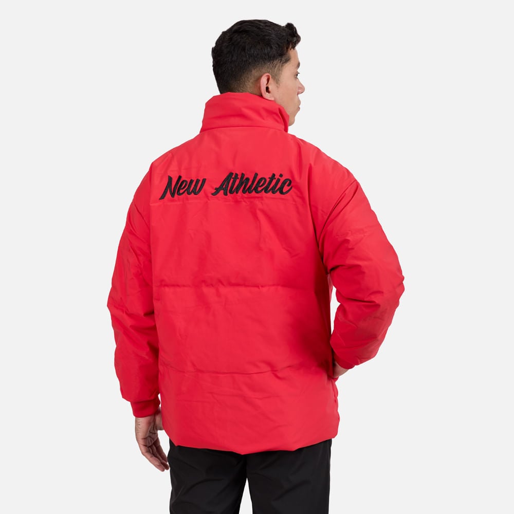 CASACA NEW ATHLETIC CRIMZON ROJO CON NEGRO HOMBRE - 2