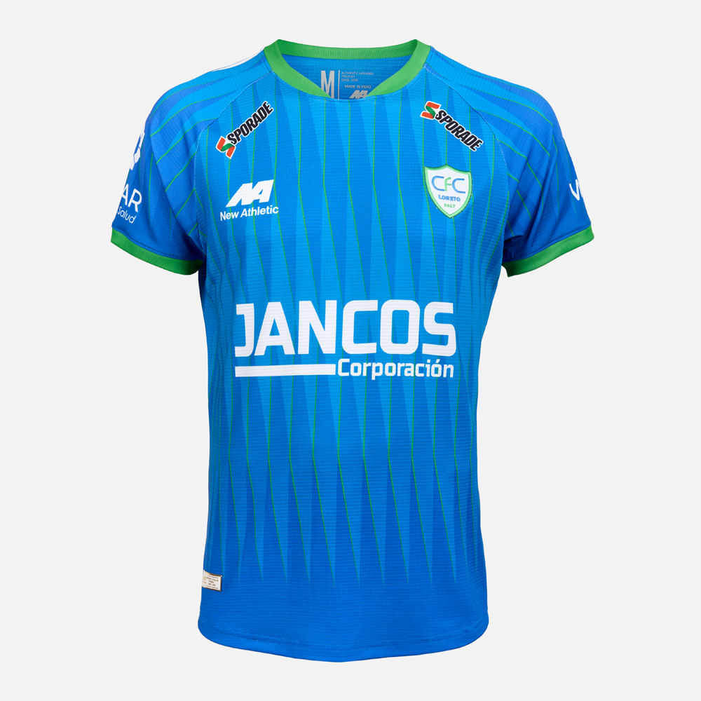 CAMISETA COMERCIANTES FC ALTERNA TURQUESA CON VERDE HOMBRE - 1