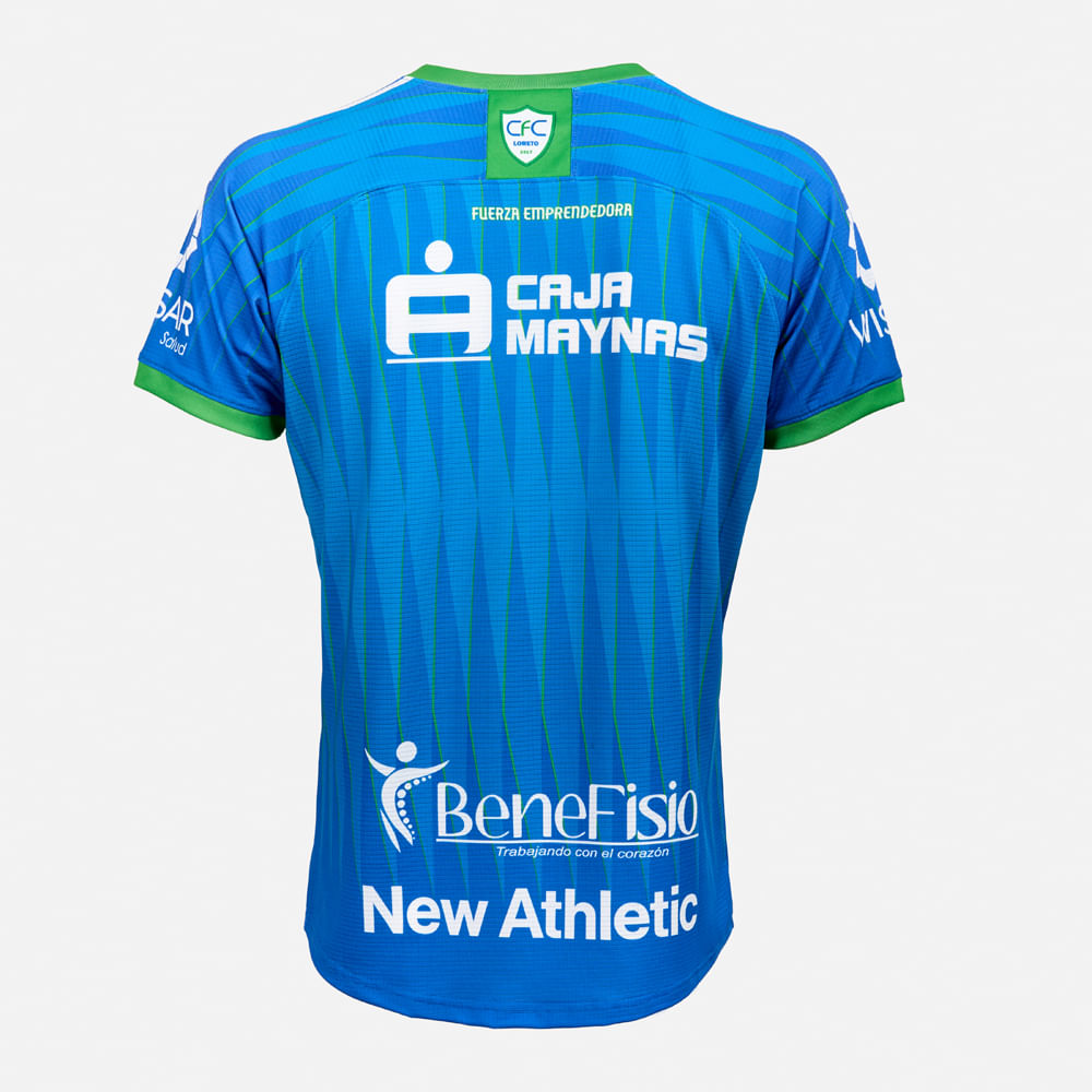 CAMISETA COMERCIANTES FC ALTERNA TURQUESA CON VERDE HOMBRE - 2