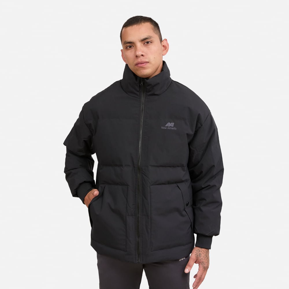 CASACA NEW ATHLETIC BUMBA NEGRO HOMBRE - 1