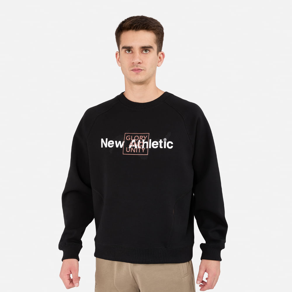 POLERA NEW ATHLETIC GLORY NEGRO HOMBRE - 1