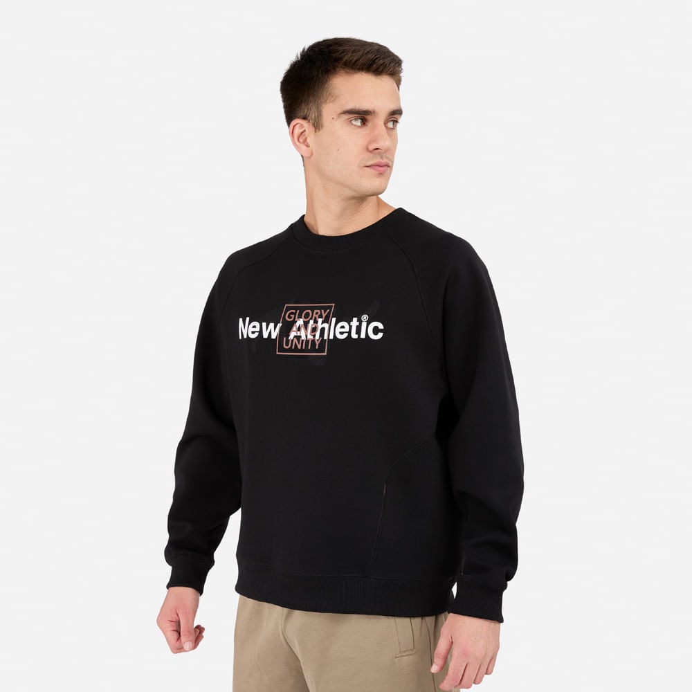 POLERA NEW ATHLETIC GLORY NEGRO HOMBRE - 2