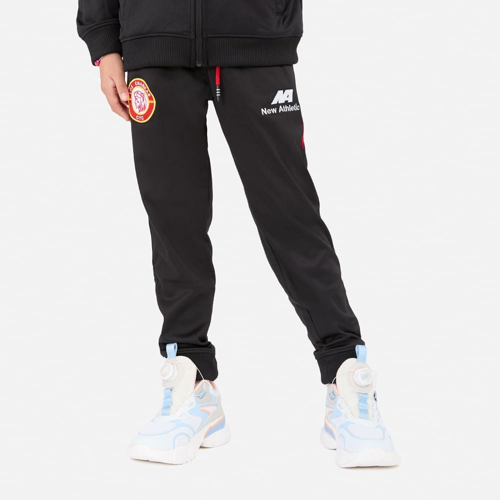 JOGGER CHANKAS KIDS NEGRO CON ROJO UNISEX - 1