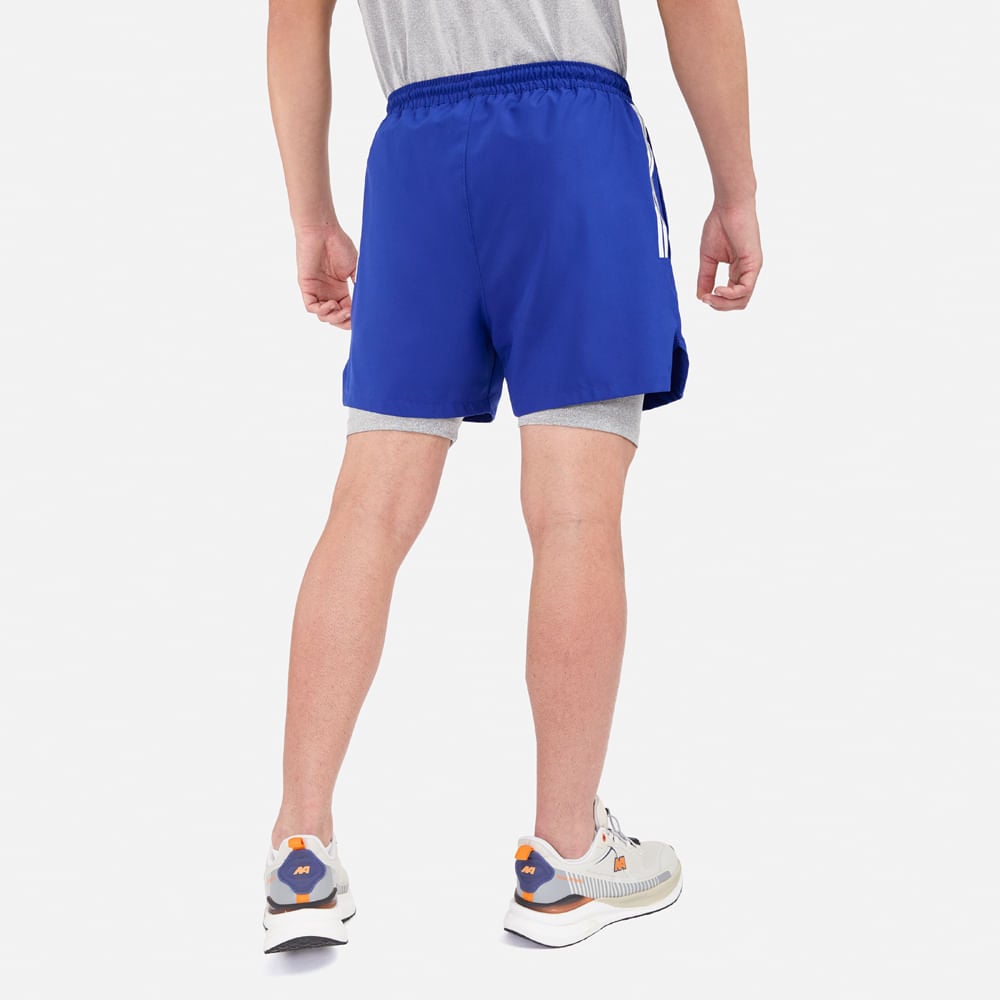SHORT BIKER NEW ATHLETIC VENATO AZUL CON GRIS HOMBRE - 3