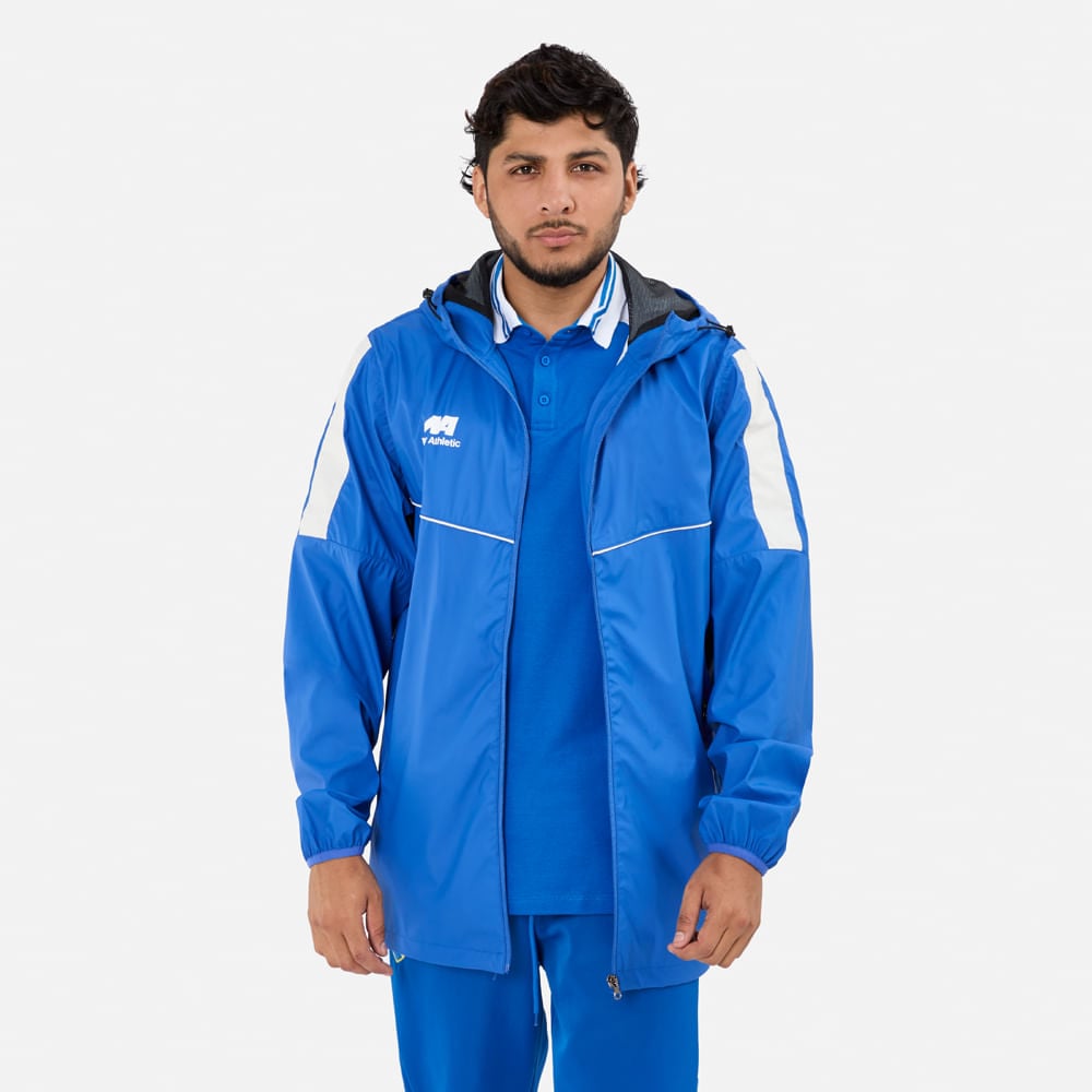 CASACA NEW ATHLETIC DRAVOX AZULINO CON BLANCO HOMBRE - 1