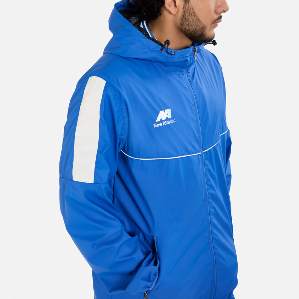 CASACA NEW ATHLETIC DRAVOX AZULINO CON BLANCO HOMBRE - 3