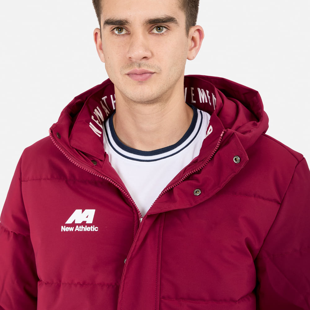 CASACA NEW ATHLETIC ULTRA63 VINO HOMBRE - 5