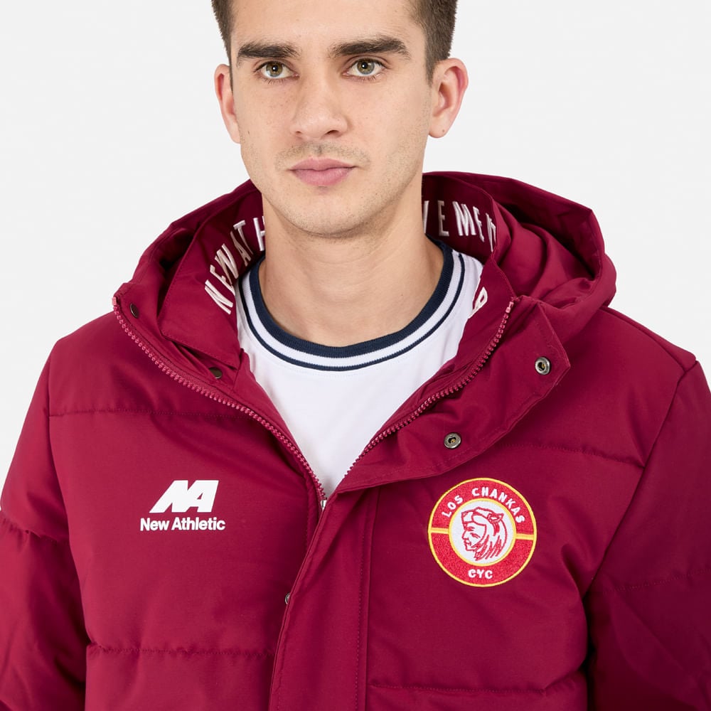 CASACA NEW ATHLETIC CHANKAS GUINDA HOMBRE - 4