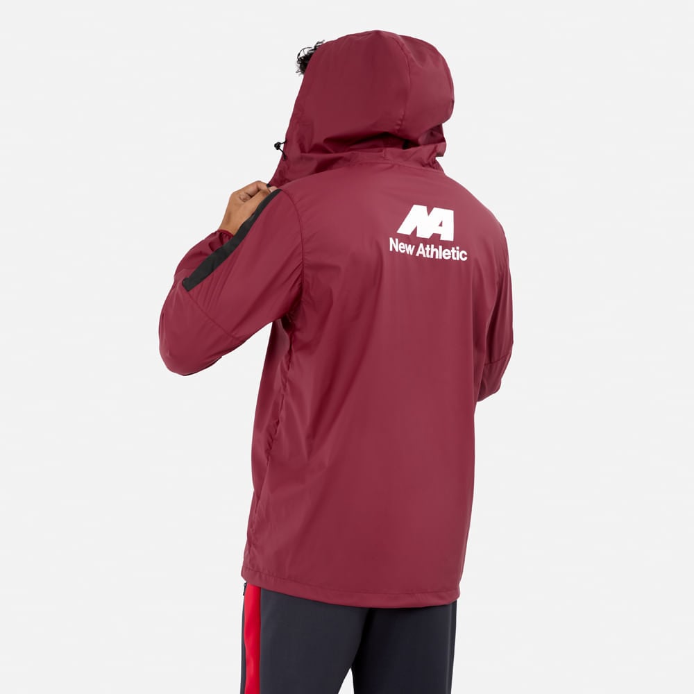 CASACA NEW ATHLETIC DRAVOX VINO CON NEGRO HOMBRE - 2