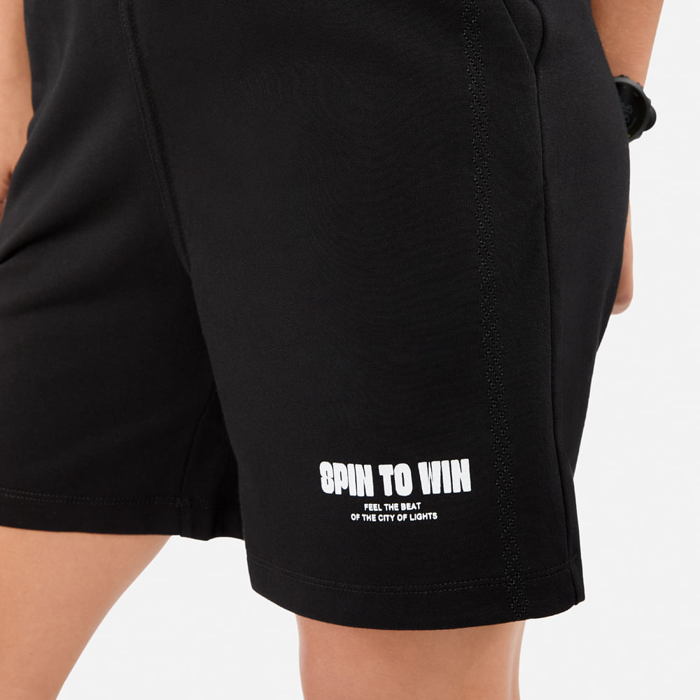 SHORT NEW ATHLETIC TRAVIS NEGRO MUJER - 4