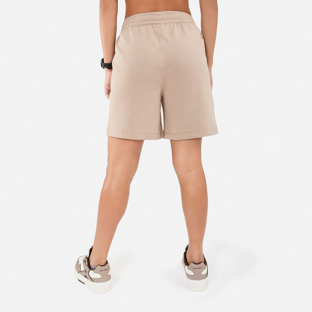 SHORT NEW ATHLETIC TRAVIS BEIGE MUJER - 3