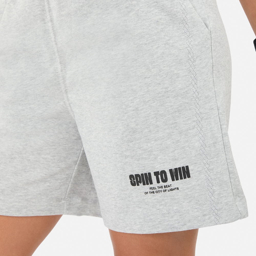 SHORT NEW ATHLETIC TRAVIS GRIS CLARO MUJER - 4