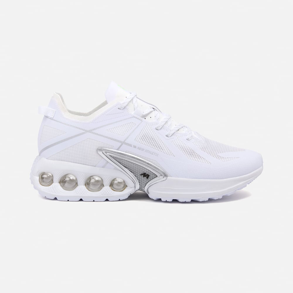 ZAPATILLAS NEW ATHLETIC RUNNING WIND112 BLANCO CON PLATEADO MUJER - 2
