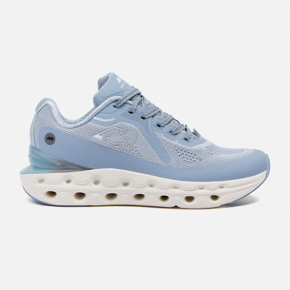 ZAPATILLAS NEW ATHLETIC RUNNING CROIL144 CELESTE CON CREMA HOMBRE - 2