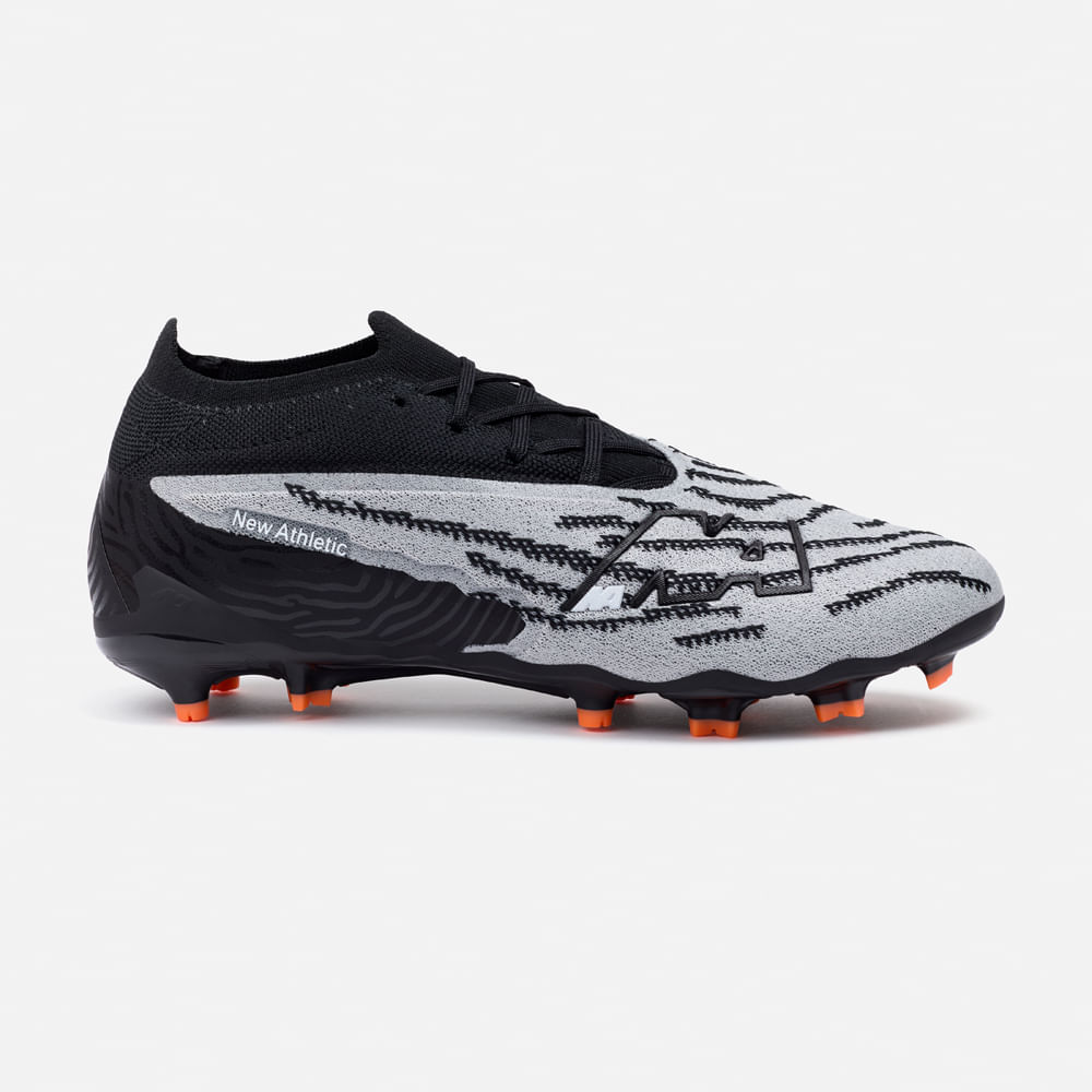 ZAPATILLAS NEW ATHLETIC FOOTBALL CHUGGU120 GRIS CON NEGRO HOMBRE - 2
