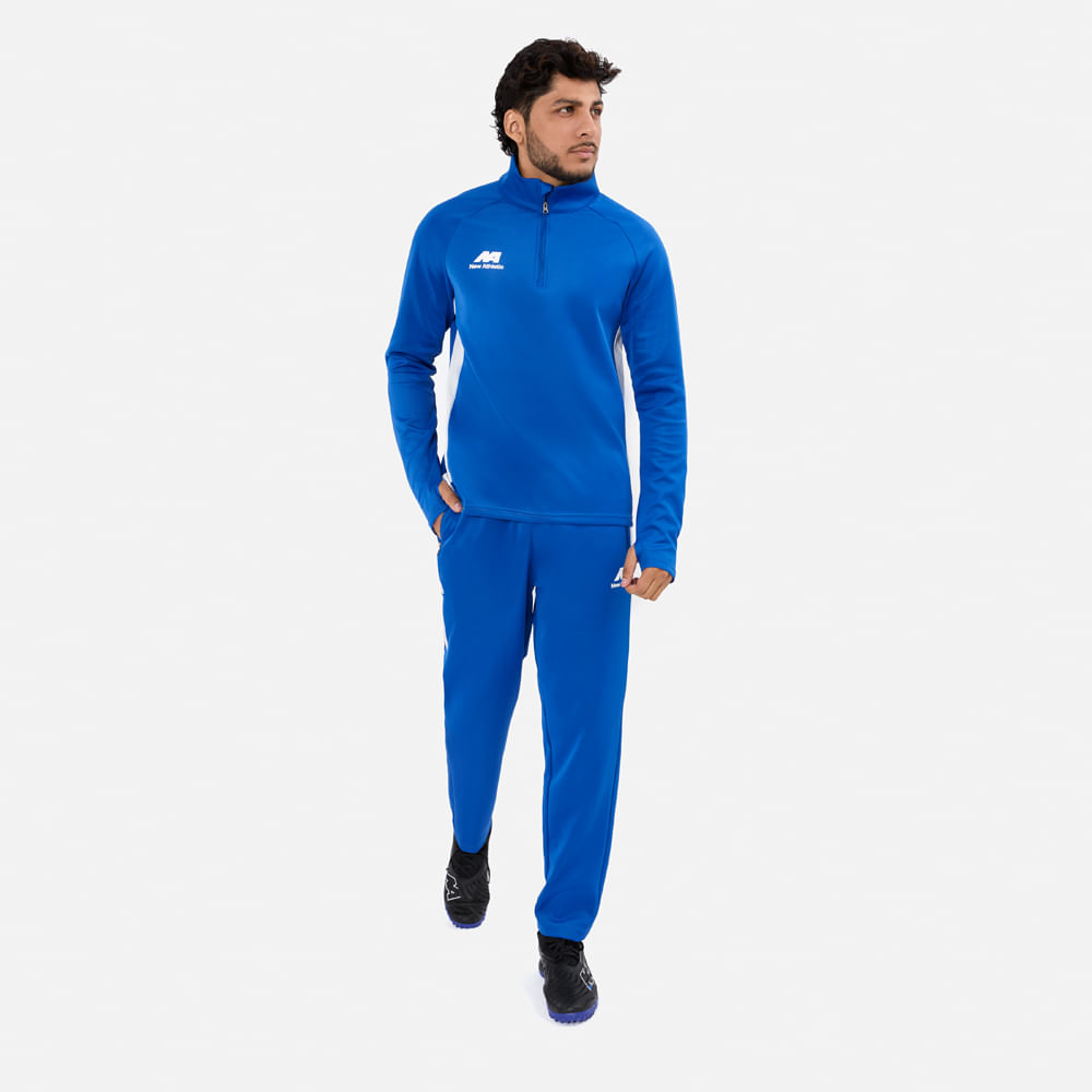 BUZO CONJUNTO NEW ATHLETIC REFLEX45 AZULINO CON BLANCO HOMBRE - 1