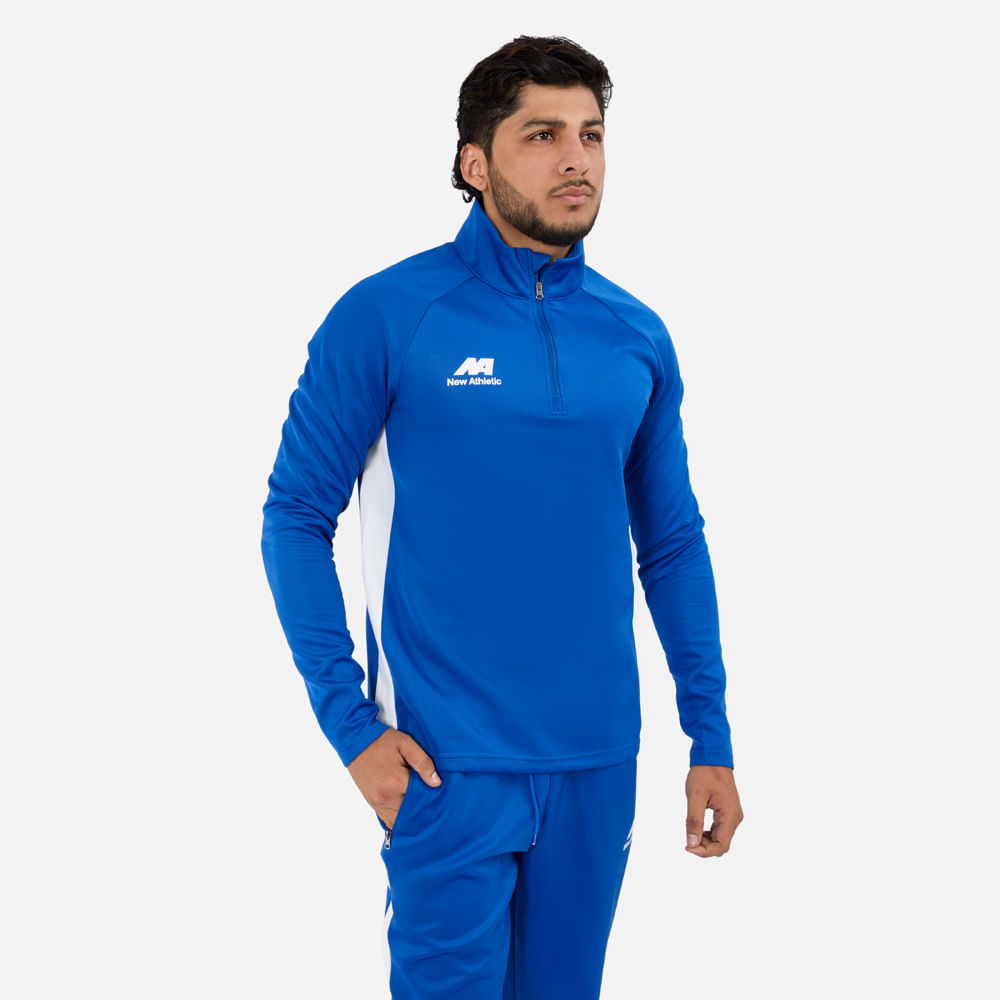 BUZO CONJUNTO NEW ATHLETIC REFLEX45 AZULINO CON BLANCO HOMBRE - 2