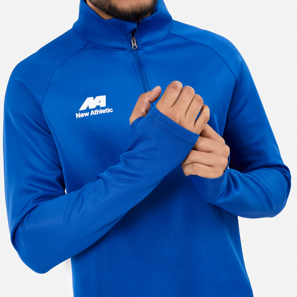 BUZO CONJUNTO NEW ATHLETIC REFLEX45 AZULINO CON BLANCO HOMBRE - 4