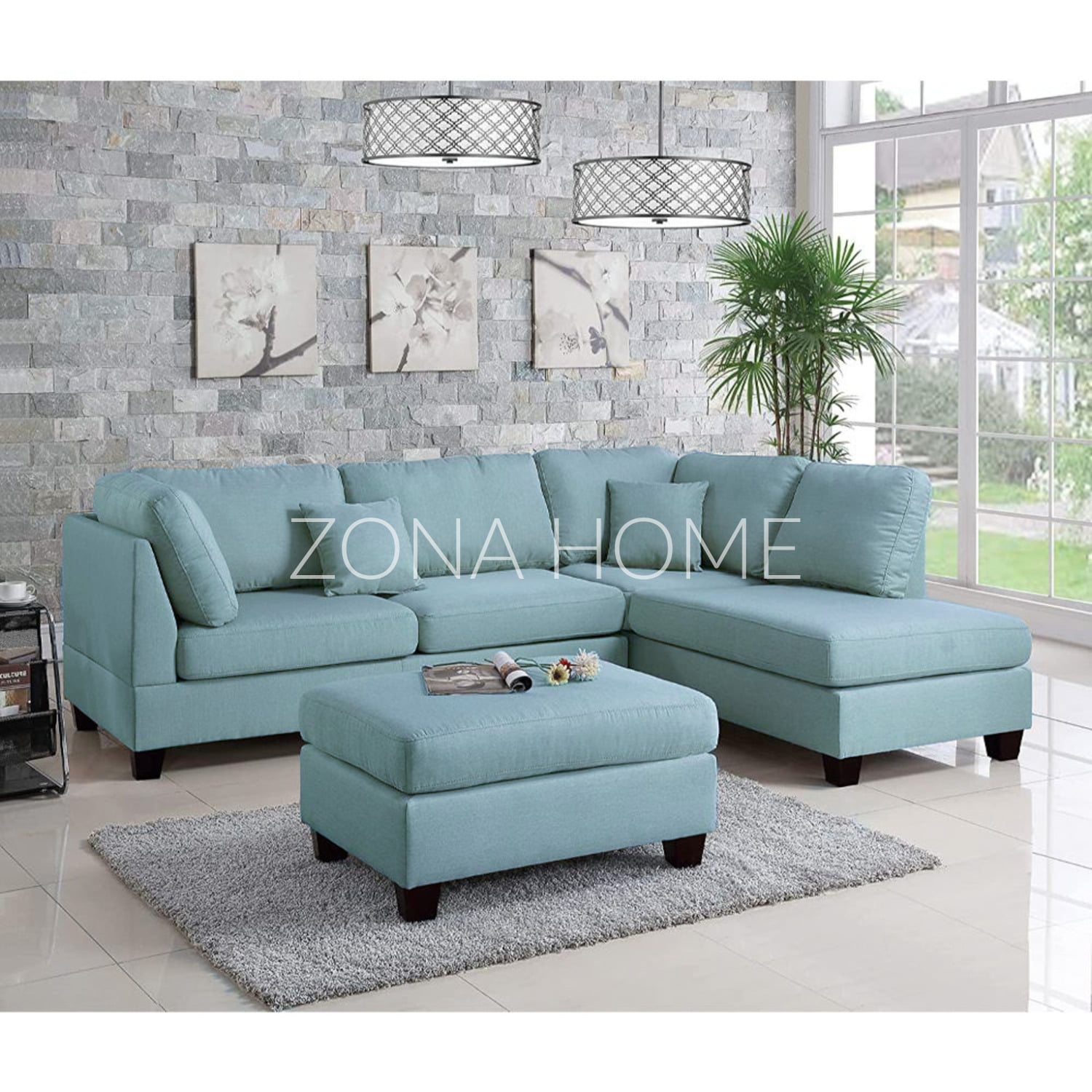 SOFÁ SECCIONAL DERECHO RIO 3 CUERPOS CON CHAISE LONGUE - 2