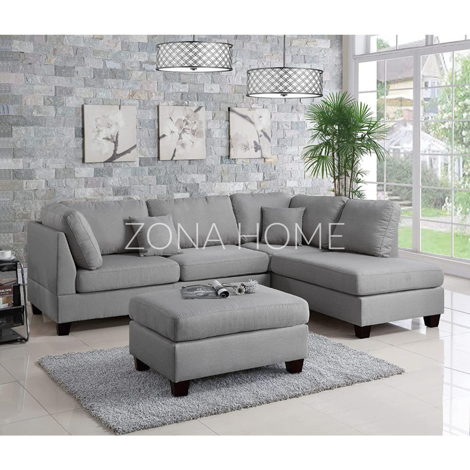 SOFÁ SECCIONAL DERECHO RIO 3 CUERPOS CON CHAISE LONGUE - 2