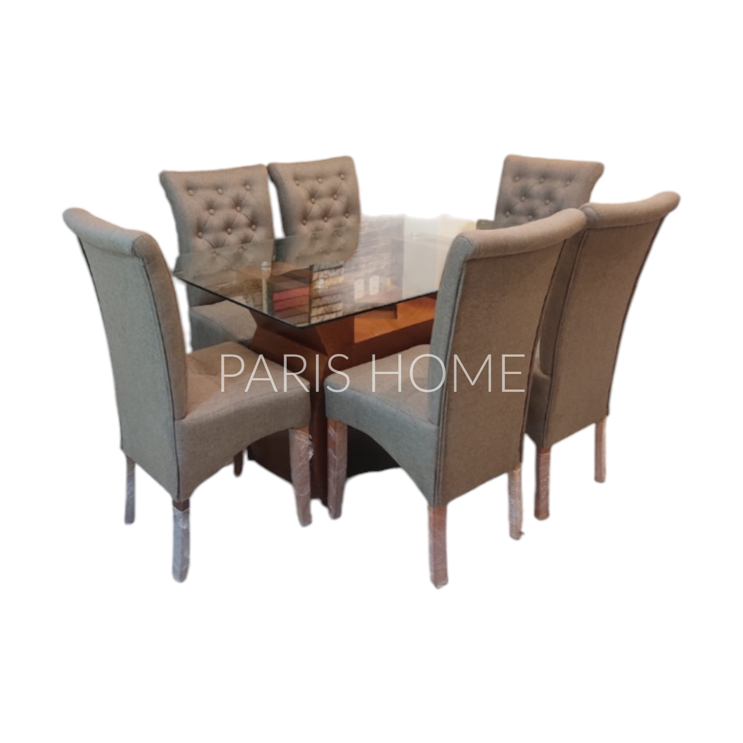 JUEGO DE COMEDOR ARABE 6 SILLAS - 1