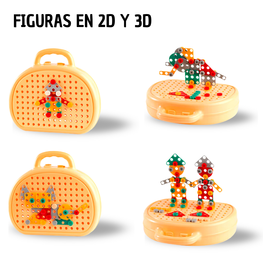 MINI TALADRO 3D MONTESSORI OSO - 3