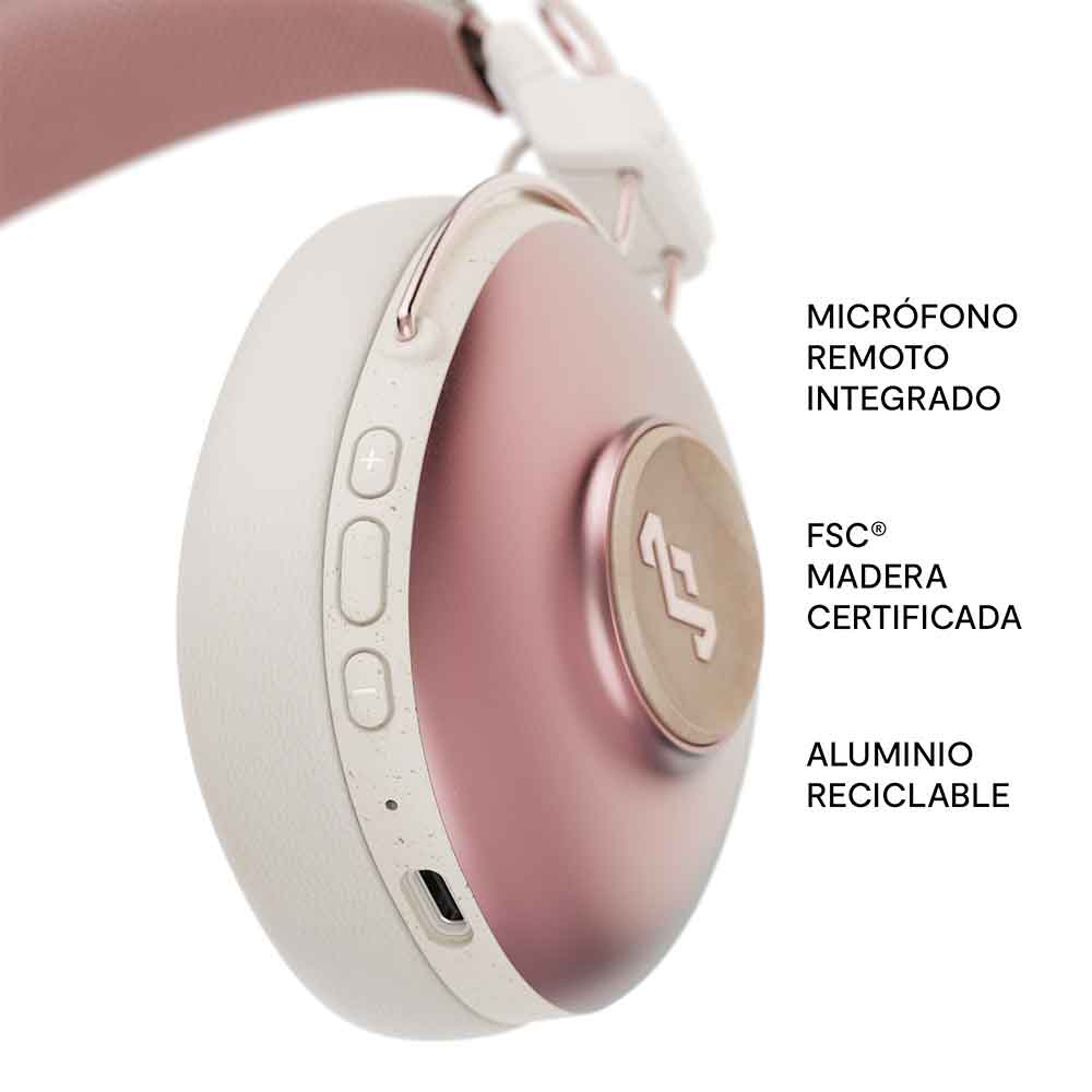 AUDÍFONOS BLUETOOTH HOUSE OF MARLEY POSITIVE VIBRATIONS COPPER - 4