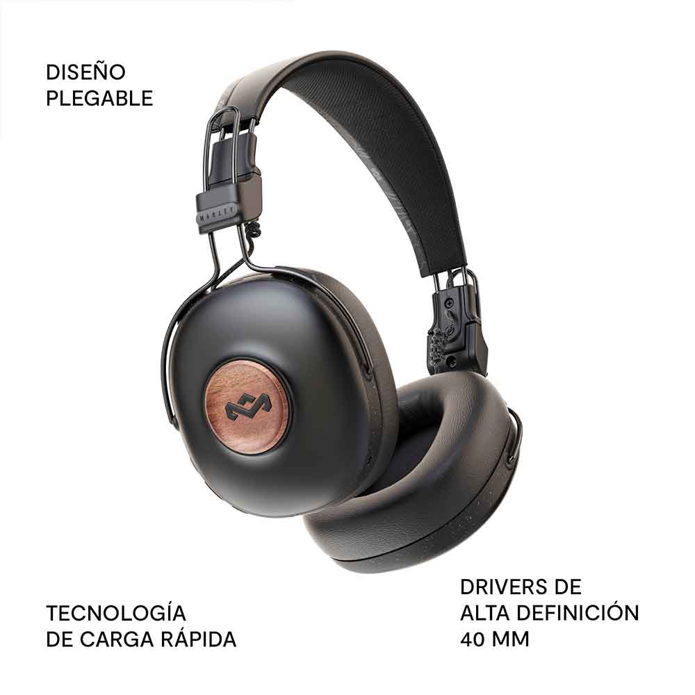 AUDÍFONOS BLUETOOTH HOUSE OF MARLEY POSITIVE VIBRATIONS SIGNATURE BLACK - 3