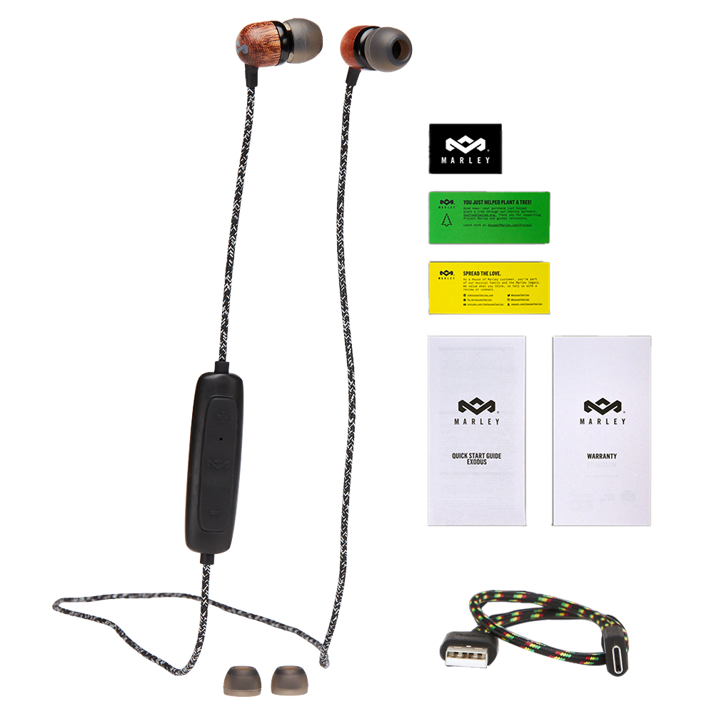 AUDÍFONOS BLUETOOTH HOUSE OF MARLEY SMILE JAMAICA 2 SIGNATURE BLACK - 4