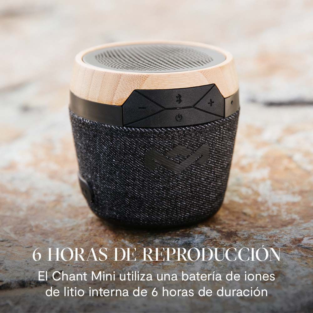 PARLANTE BLUETOOTH HOUSE OF MARLEY CHANT MINI SIGNATURE BLACK - 3