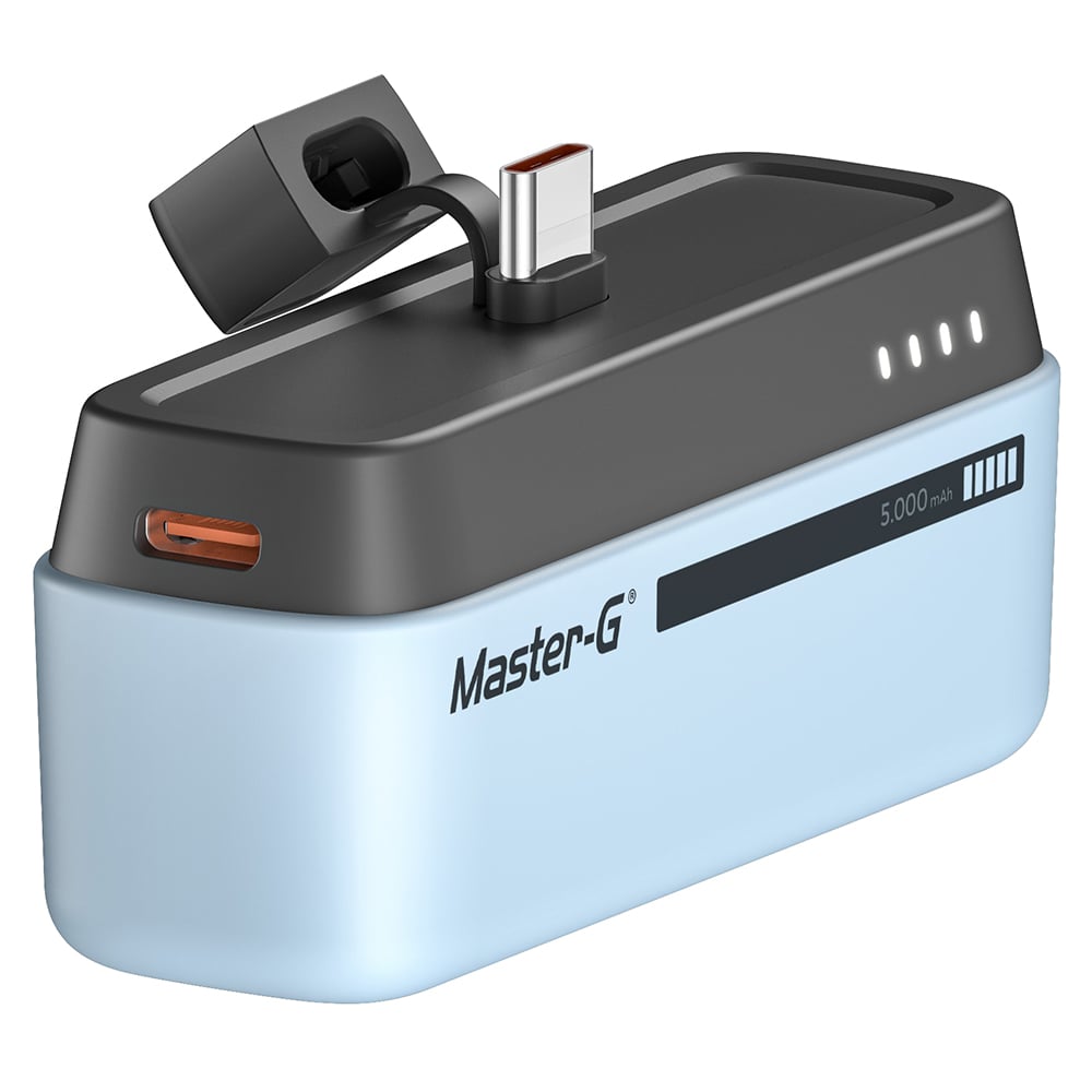 POWER BANK MASTER G UCP5PDCL PORTÁTIL MASTER-G 5000MAH TIPO C POWER DELIVERY CELESTE - 1