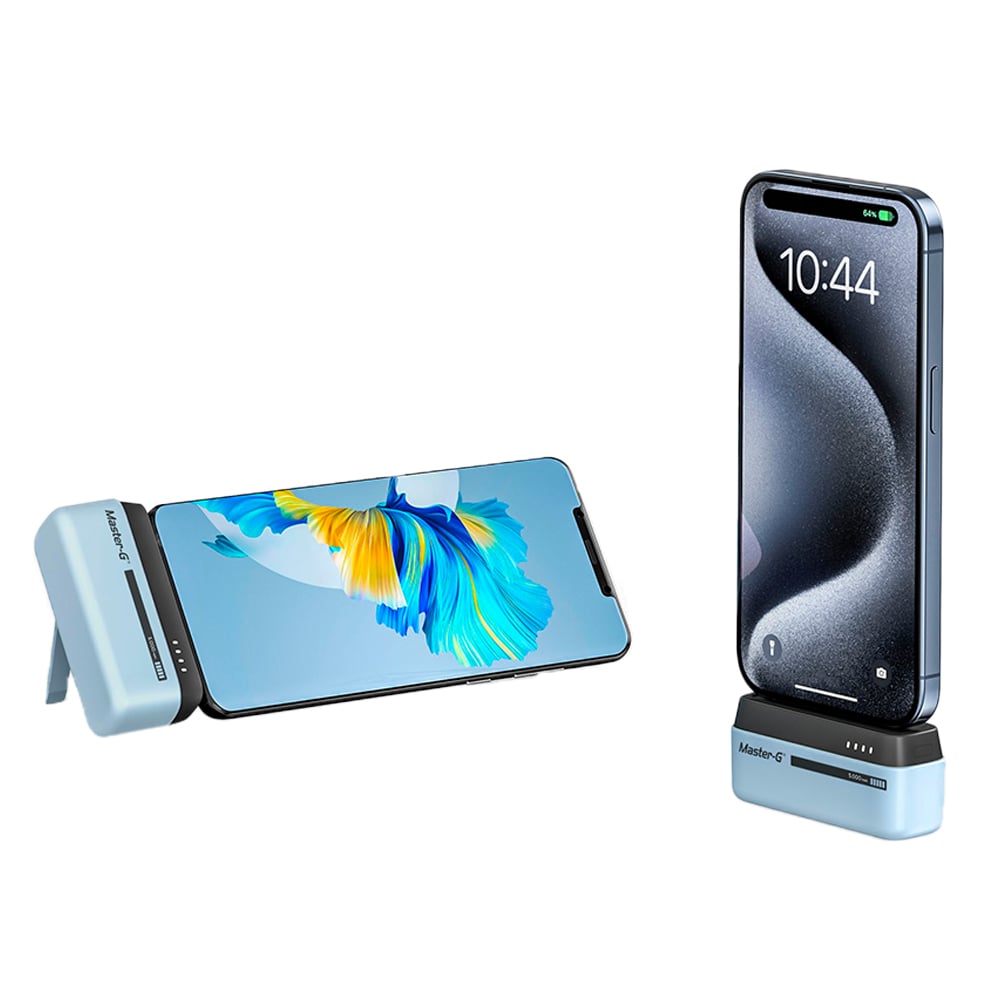 POWER BANK MASTER G UCP5PDCL PORTÁTIL MASTER-G 5000MAH TIPO C POWER DELIVERY CELESTE - 3