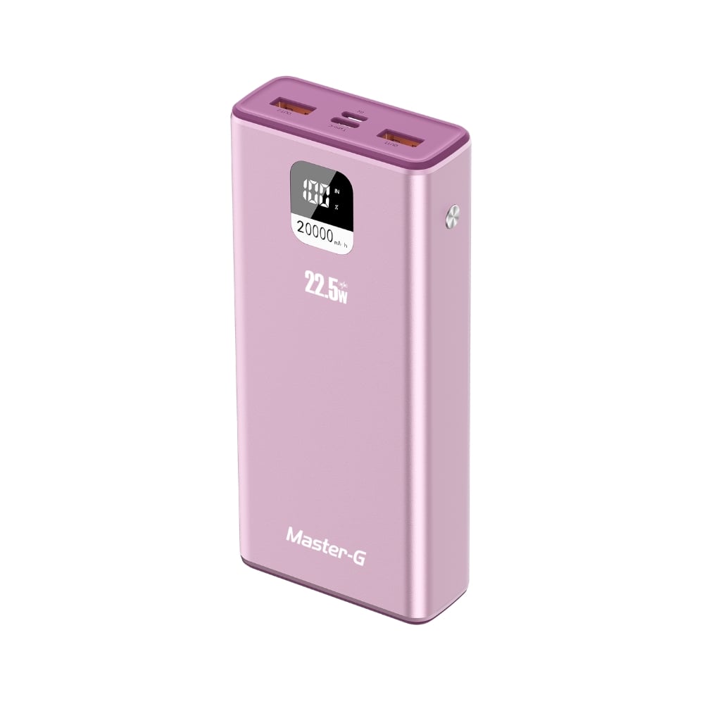 POWER BANK 20000MAH CARGA RÁPIDA 22.5W ROSADO UCP20PPD - 1