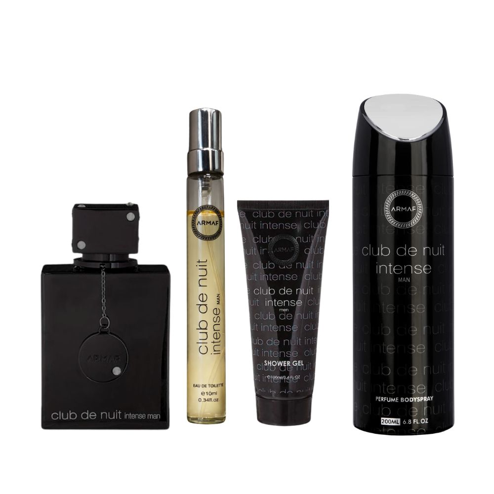 Armaf Club De Nuit Intense Man Set 4 Pzs EDT 105ml + Shower Gel 100 ml + Perfume Body Spray 200 ml + Mini 10 ml - 3