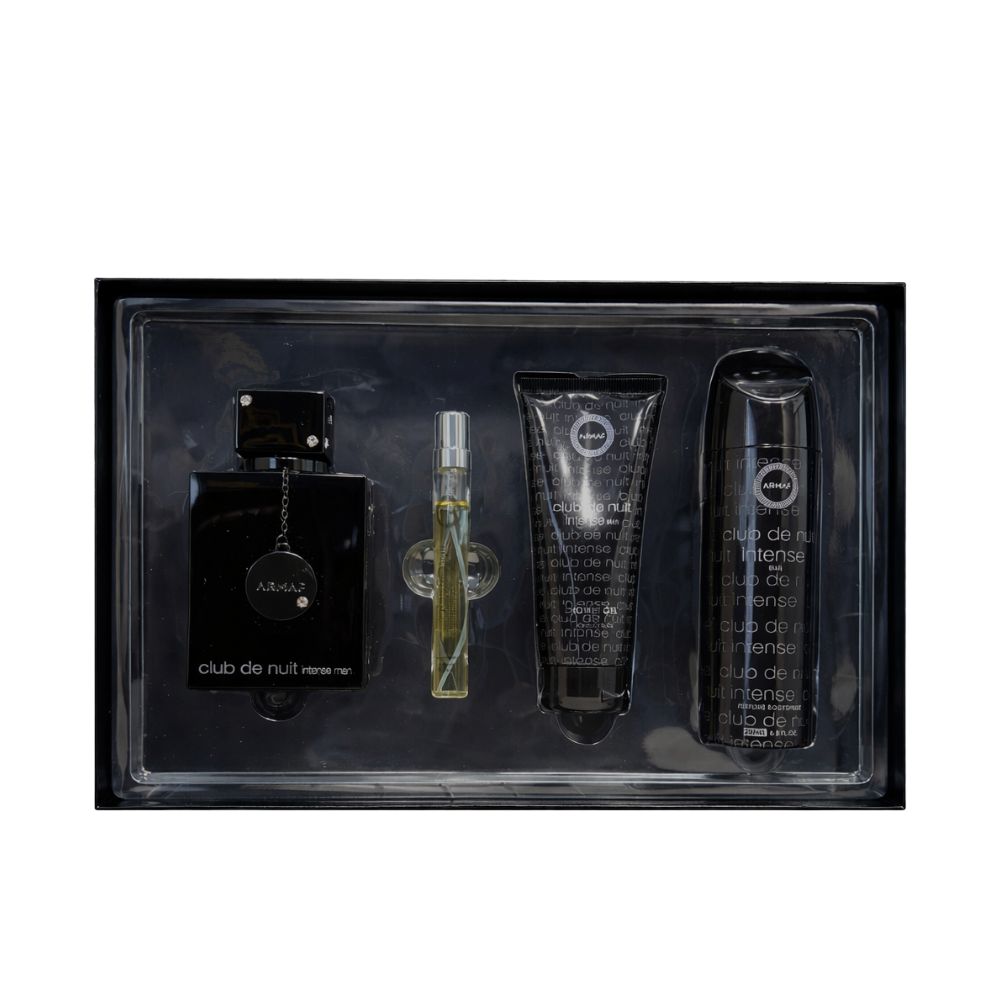 Armaf Club De Nuit Intense Man Set 4 Pzs EDT 105ml + Shower Gel 100 ml + Perfume Body Spray 200 ml + Mini 10 ml - 5
