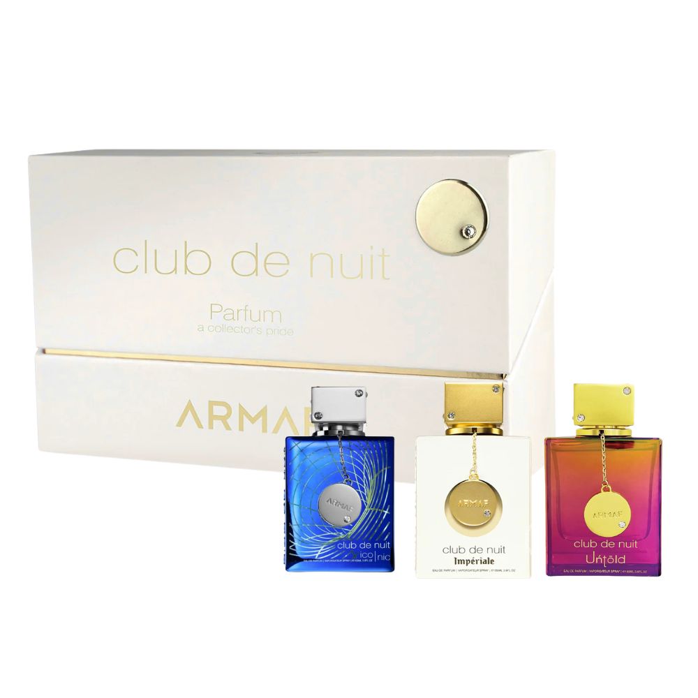 ARMAF CLUB DE NUIT SET DE 3 PERFUMES UNTOLD + ICONIC + IMPERIALE EDP 30 ML C/U - 1