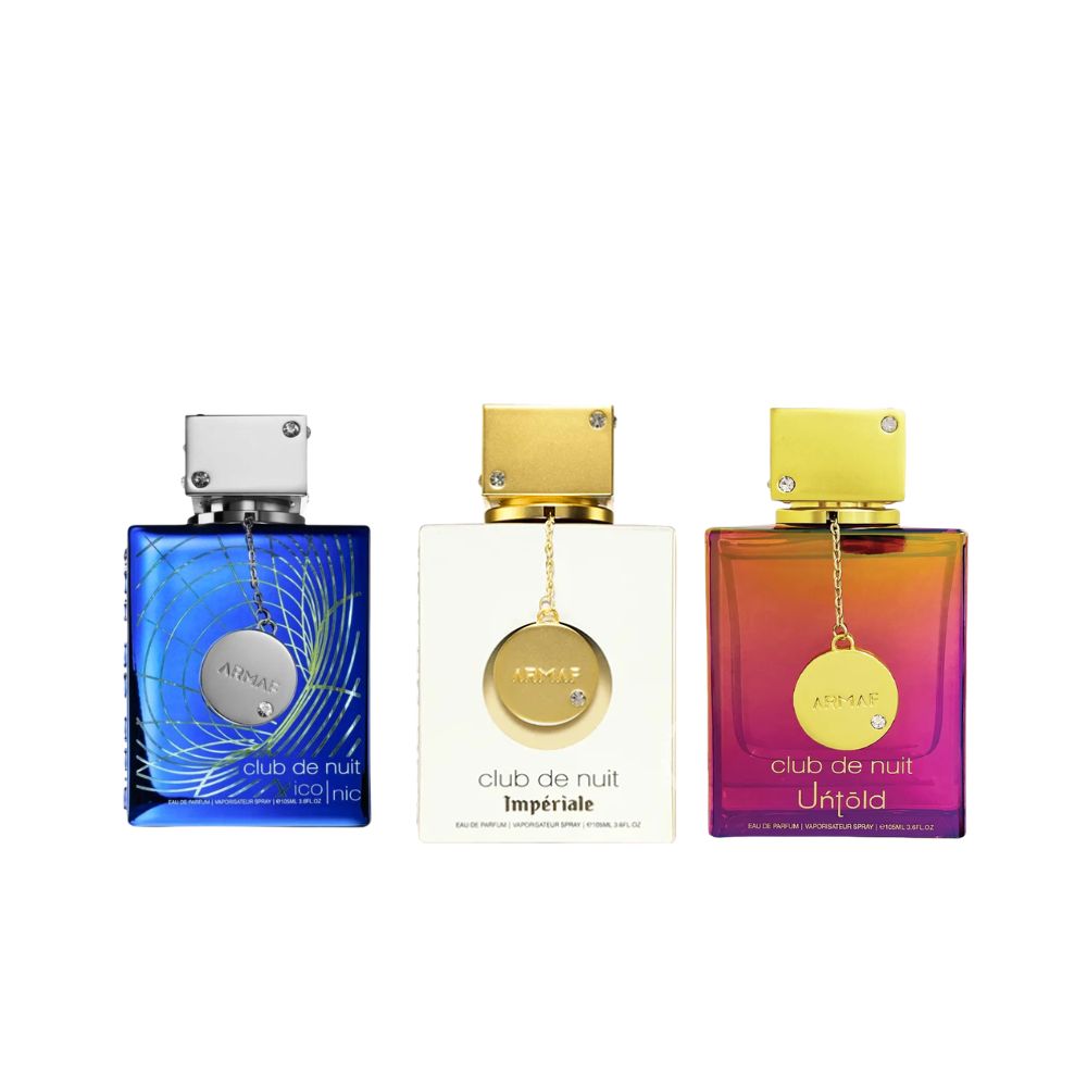 ARMAF CLUB DE NUIT SET DE 3 PERFUMES UNTOLD + ICONIC + IMPERIALE EDP 30 ML C/U - 3
