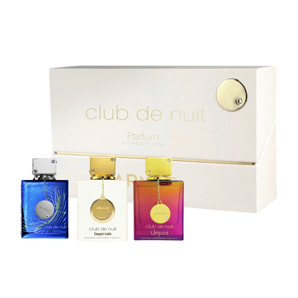 ARMAF CLUB DE NUIT SET DE 3 PERFUMES UNTOLD + ICONIC + IMPERIALE EDP 30 ML C/U - 6