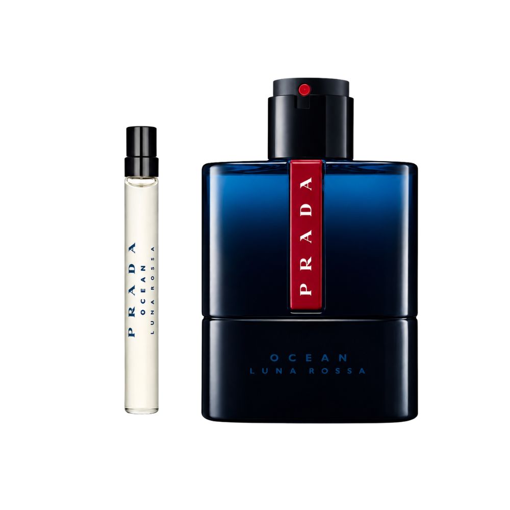 PRADA LUNA ROSSA OCEAN SET FOR MEN EDP 100 ML + MINI 10 ML - 4