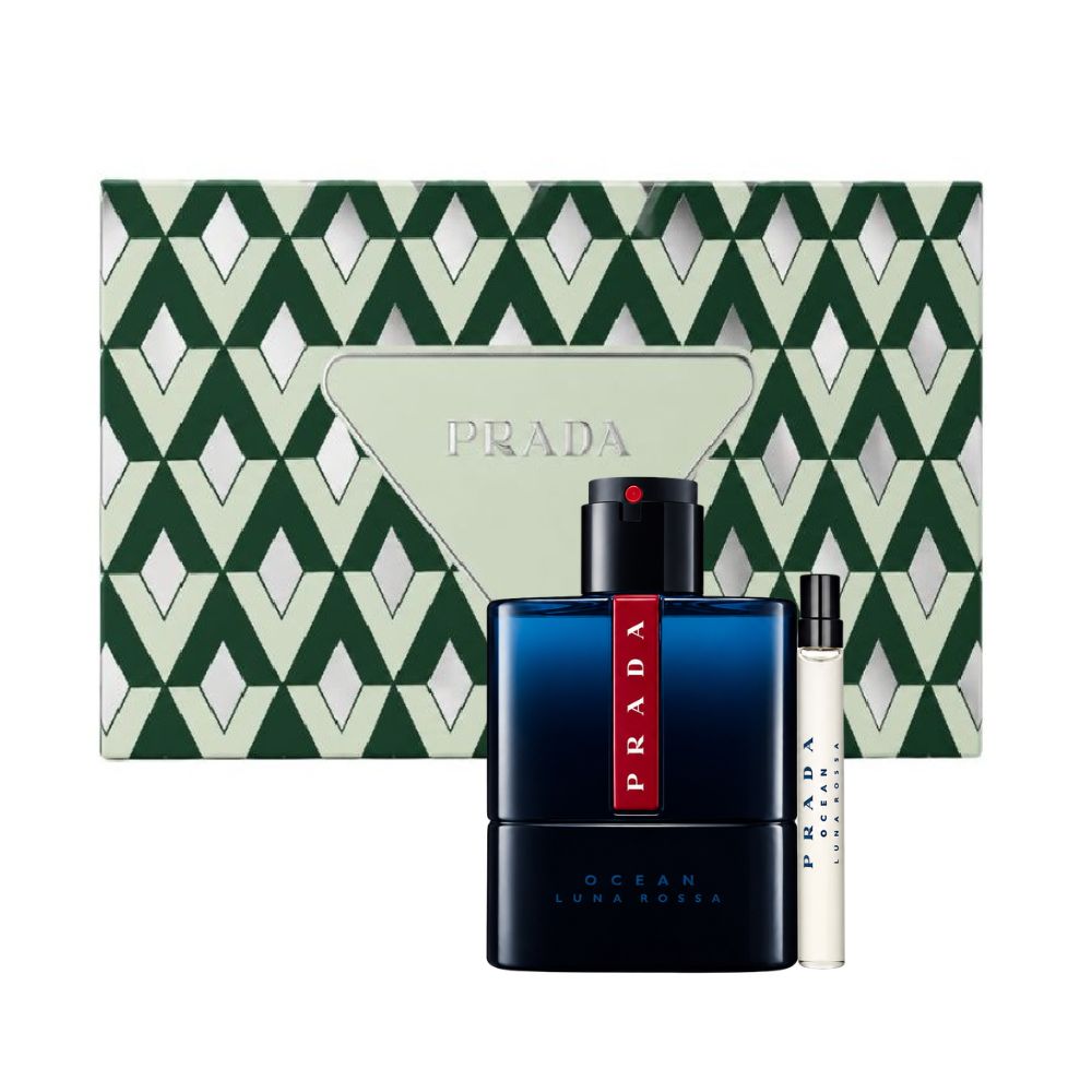 PRADA LUNA ROSSA OCEAN SET FOR MEN EDP 100 ML + MINI 10 ML - 6