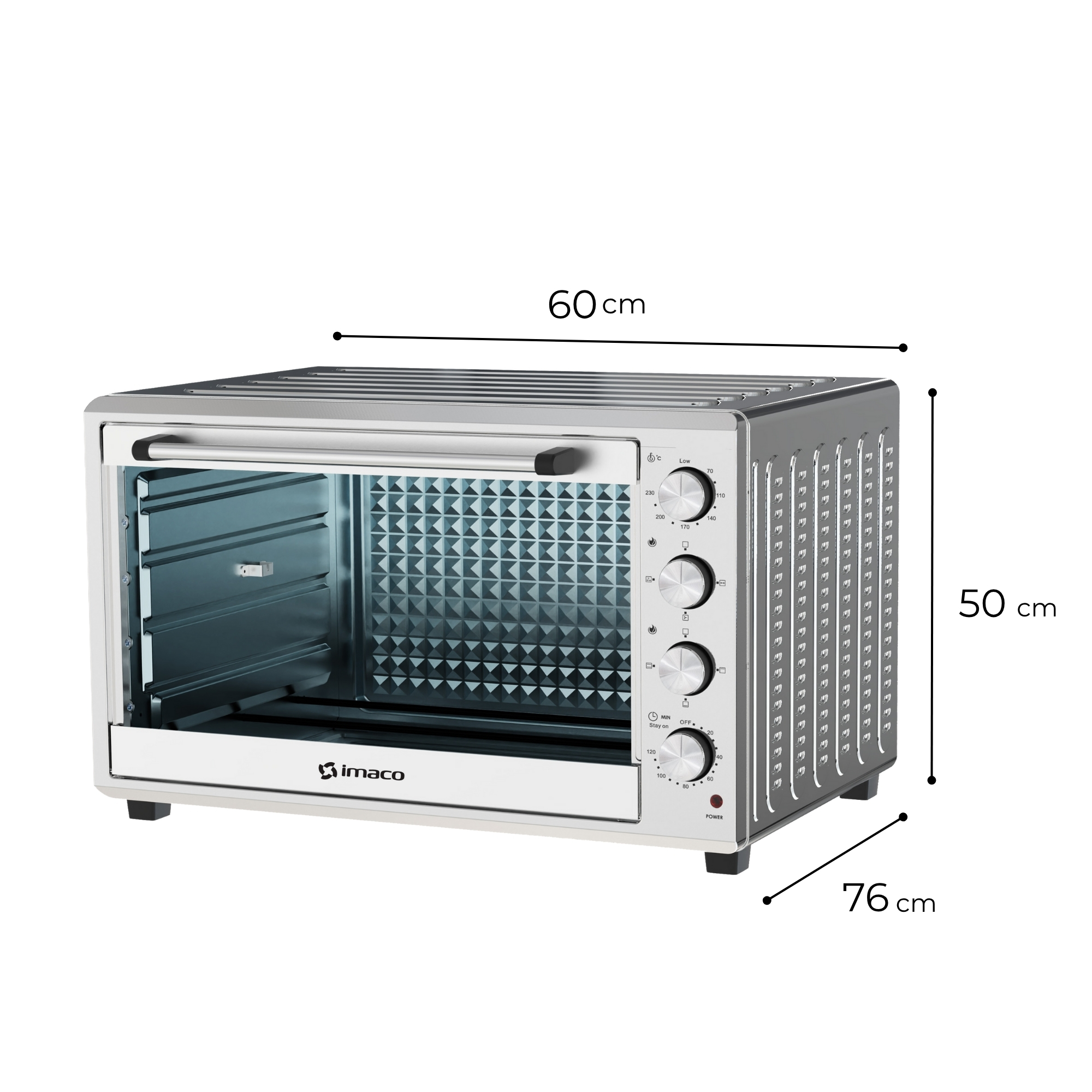 HORNO IMACO ROSTICERO ELÉCTRICO 100 LITROS HEB100R - 5