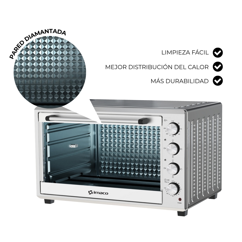 HORNO IMACO ROSTICERO ELÉCTRICO 100 LITROS HEB100R - 6