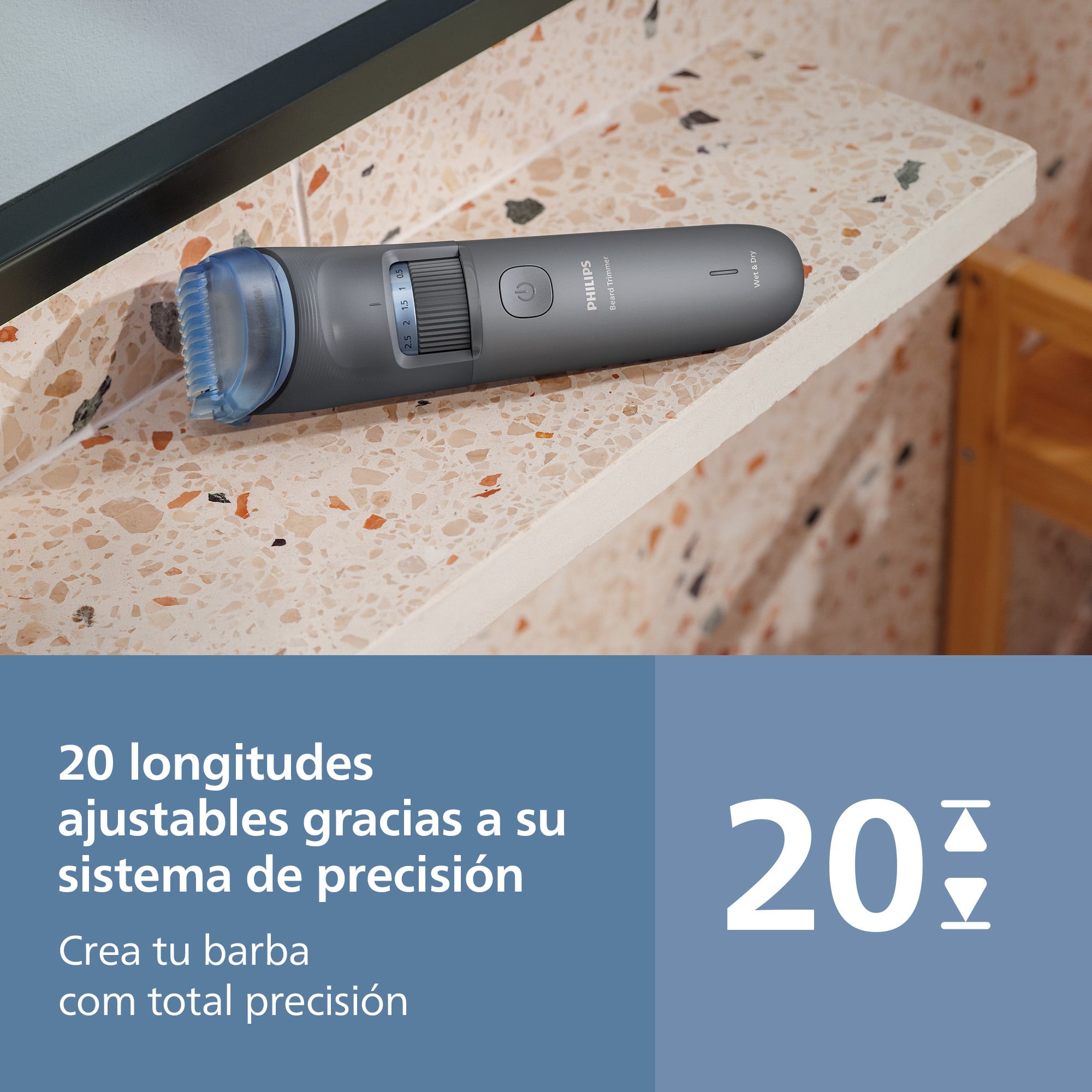 RECORTADORA DE BARBA BEARD TRIMMER 3000 SERIES BT3617_15 PHILIPS - 3