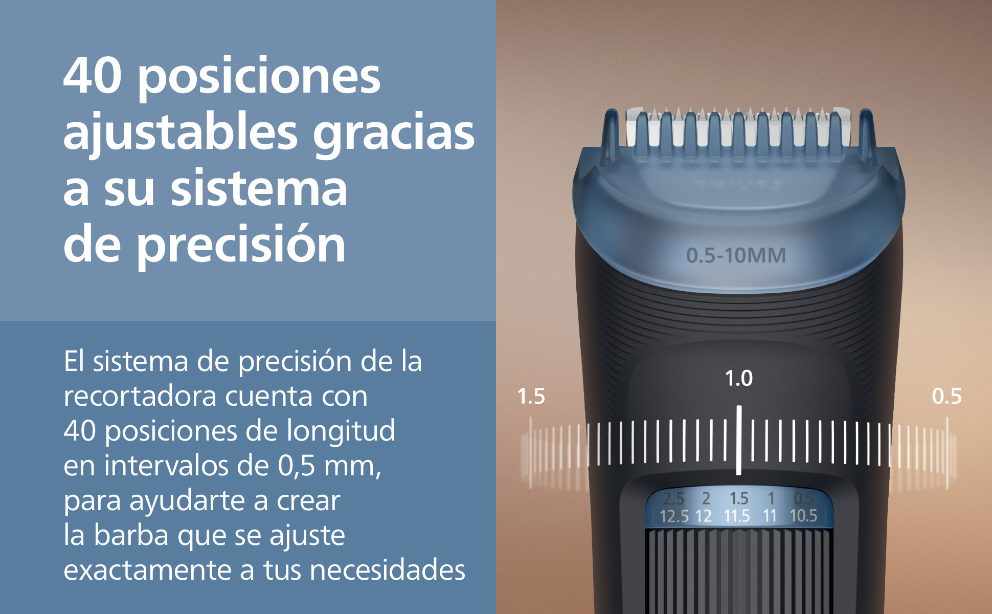 RECORTADORA DE BARBA BEARD TRIMMER 3000 SERIES BT3617_15 PHILIPS - 4