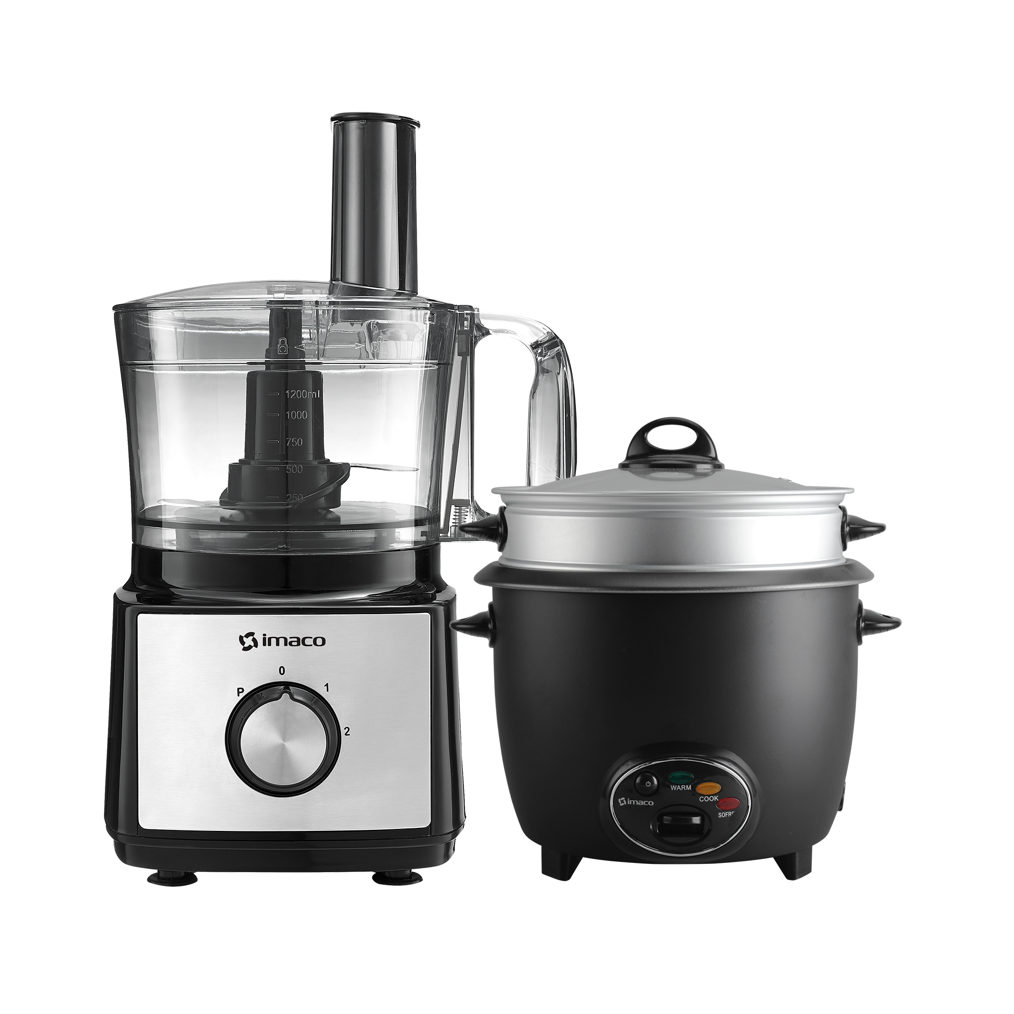 COMBO PROCESADOR DE ALIMENTOS + OLLA ARROCERA 1.8 LITROS C/SOFRITO IMACO - 1