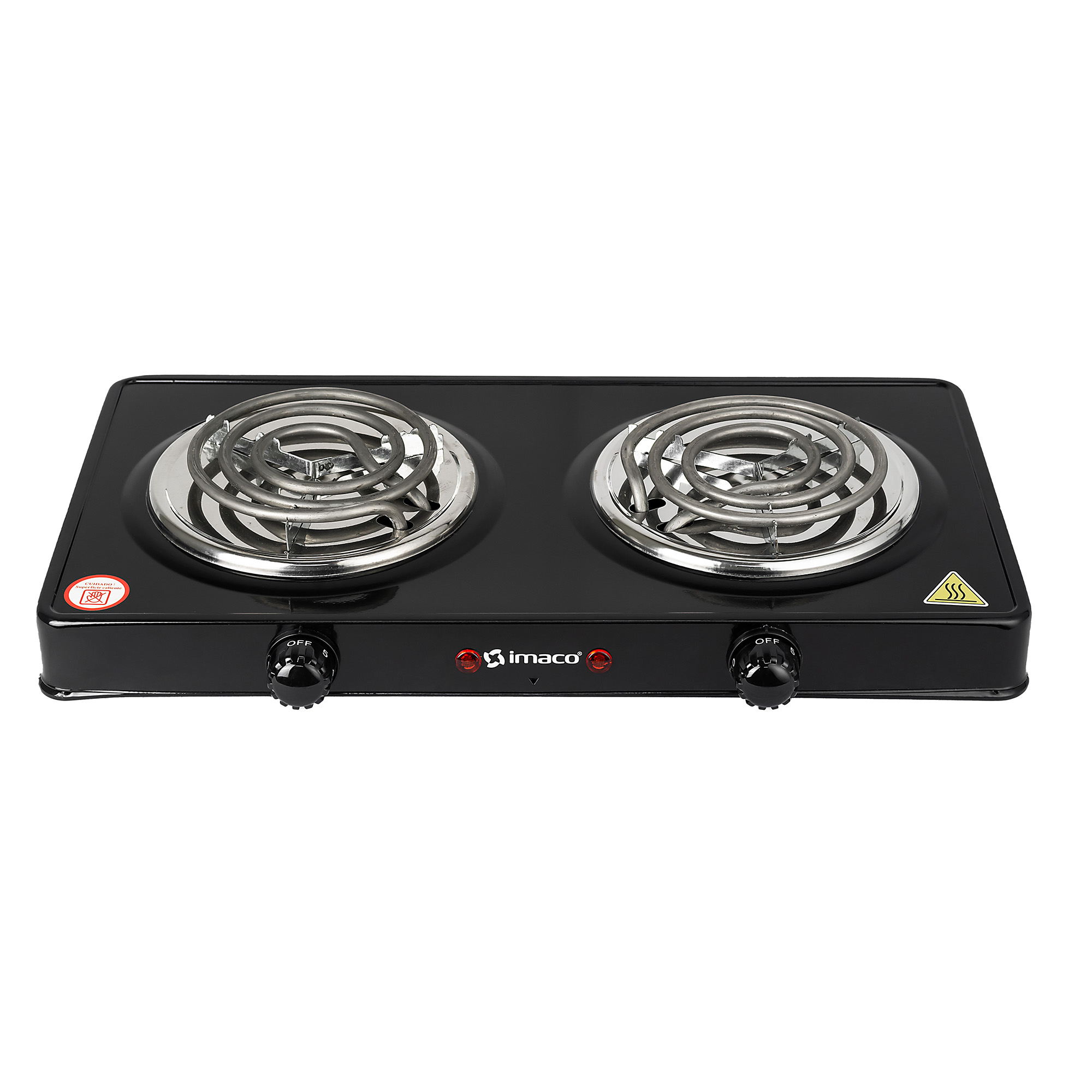 COMBO COCINA ELECTRICA 2 HORNILLAS + HERVIDOR 1.7 LITROS IMACO - 2