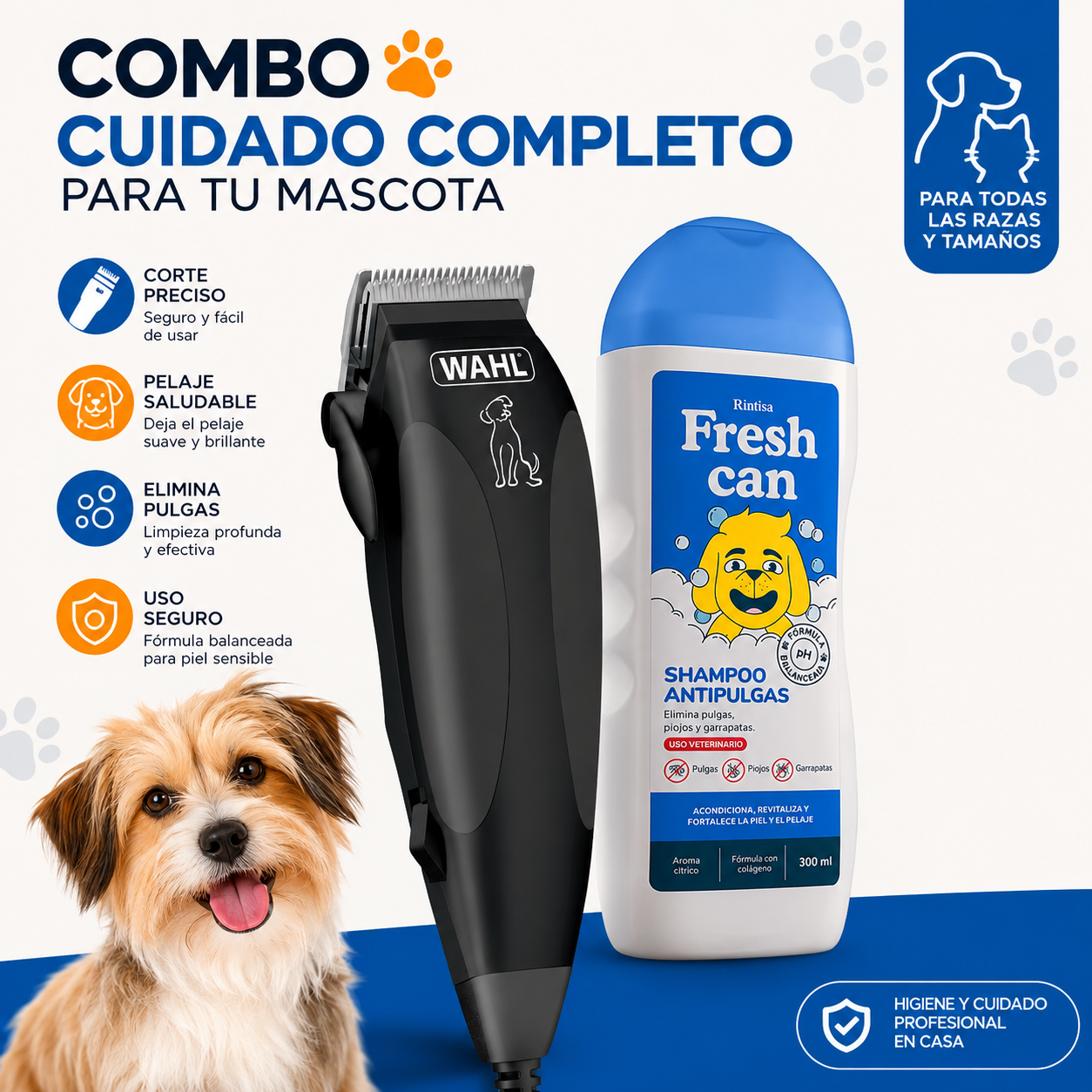 COMBO CUIDADO COMPLETO PARA MASCOTAS - 1